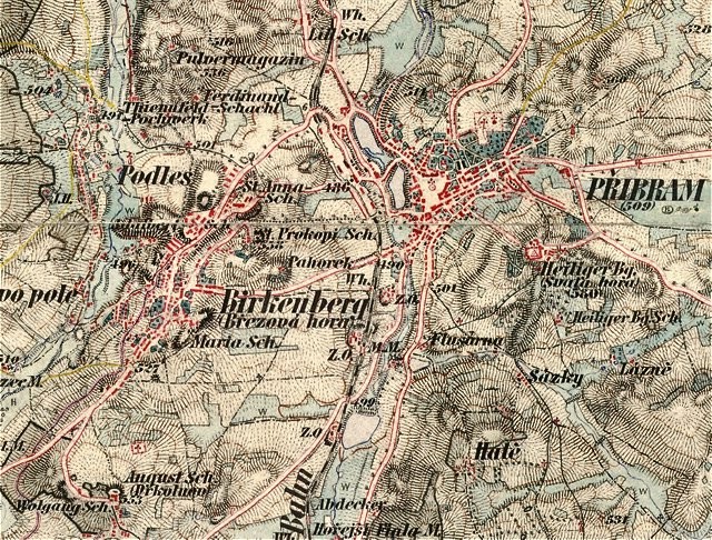 Mapa z let 1877 - 1880