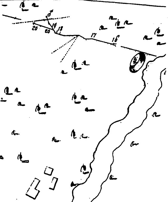 obr.7 - Borovecká štola v 70. letech 18. století. J. Ch. Urban (Geofond Kutná Hora)